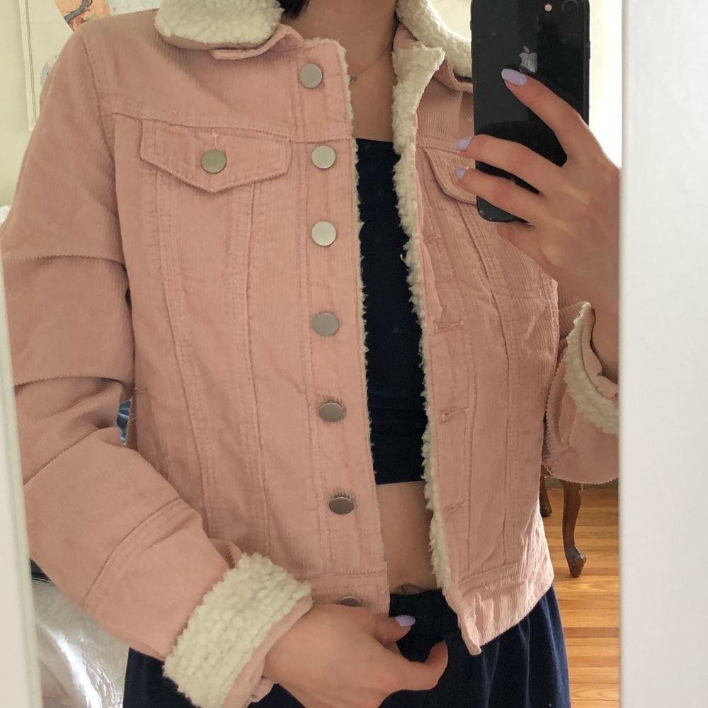 Pink corduroy jacket